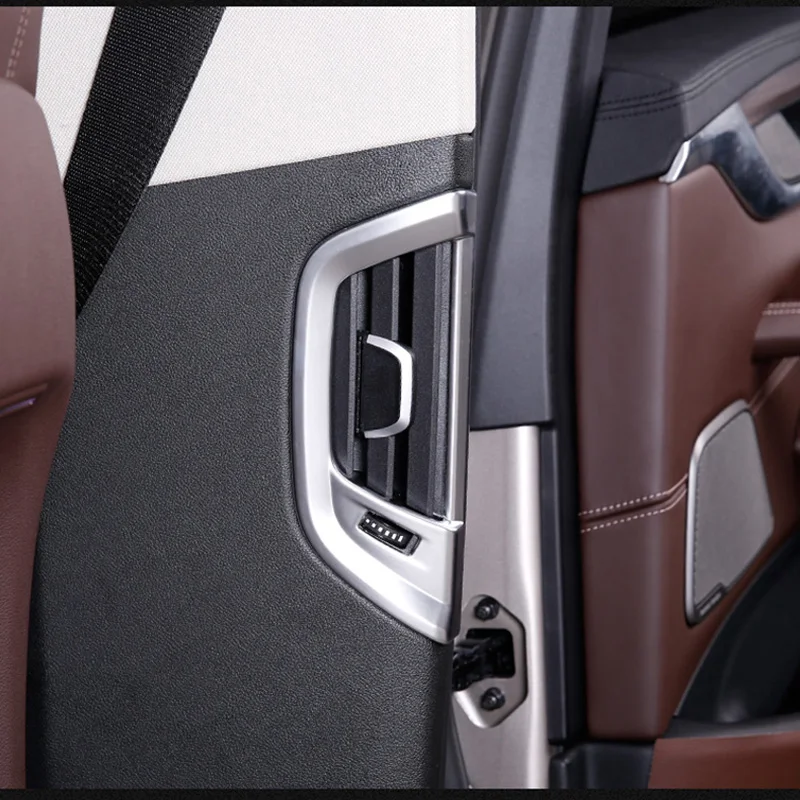 Для BMW 5 серии G30 17-20 2 шт. хромированный ABS задний ряд боковой Кондиционер