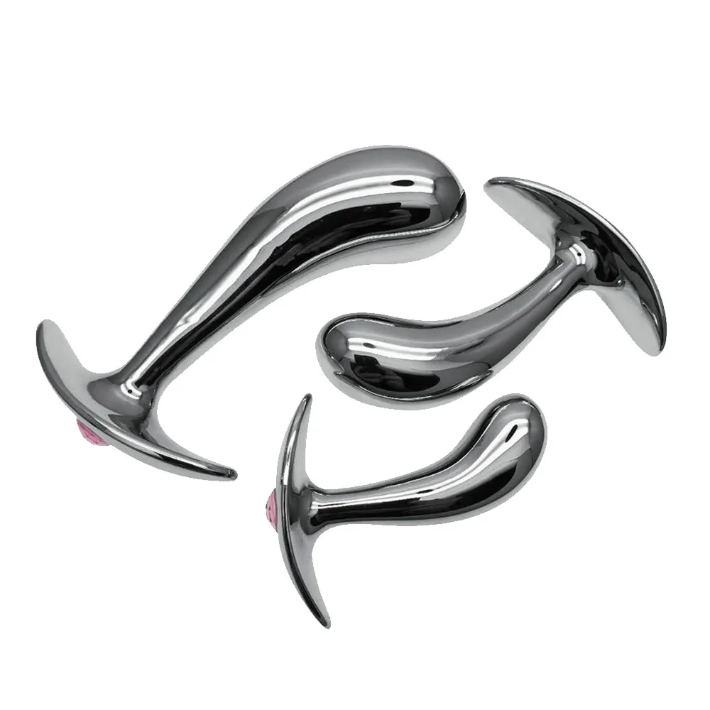 Анальная пробка S/M/L фаллоимитатор из нержавеющей стали металлическая массажер