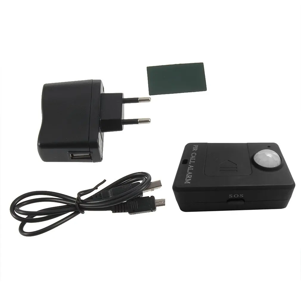 Mini PIR Alert Sensor Infrared GSM Wireless Alarm Monitor Motion Detection Hot Selling Anti-theft Detector EU Plug | Безопасность и
