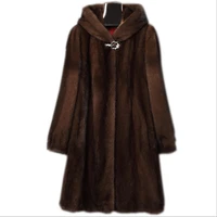 high quality mink fur jacket 2019 new plus size s 6xl fur coat parka women winter long thicken fur coats outerwear a1131