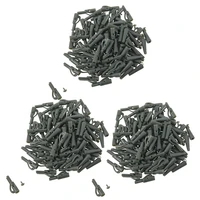 150x fishing terminal tackle safety lead clips with pins tail rubber tubes carp fishing tackle tools