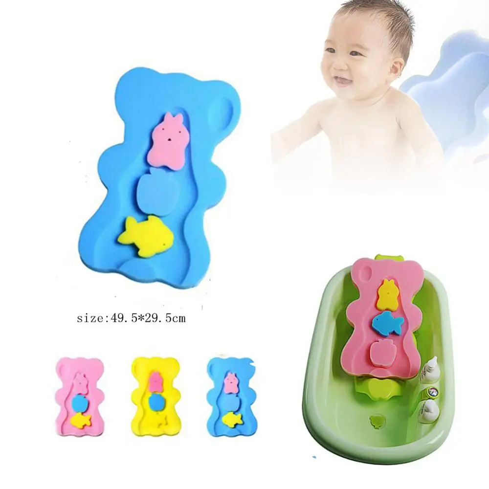 Мягкий детский коврик для ванной с сиденьем безопасная и Удобная губка ванны