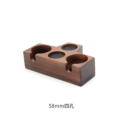 

2021 New Solid Wood Coffee Tamper Base Hammer Espresso Tamper Flat Base Pressed Powder Coffee Anti-skid Filling Powder Holder
