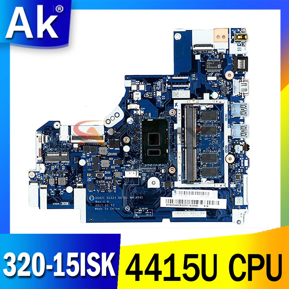 

5B20N95885 DG421 DG521 DG721 NM-B241 For lenovo ideapad 520-15IKB 320-15ISK 320-17ISK Laptop Motherboard SR348 Pentium 4415U CPU