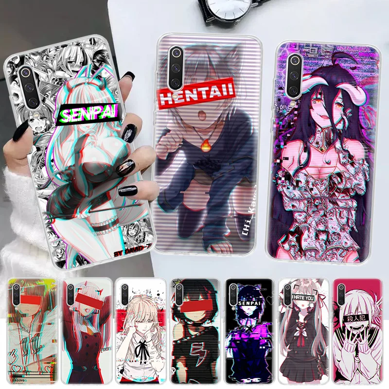 lewd sad girl japanese anime soft cover phone case for xiaomi poco x3 nfc m3 f3 f1 mi note 10 pro 11 lite 11i 8 9 9t 10t cc9 a3 free global shipping