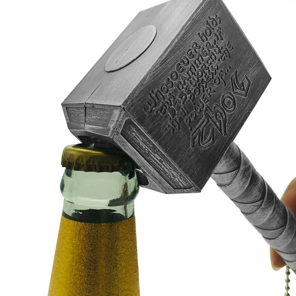 

1 шт. открывалка для пива Thor's Hammer, креативный декоративный открывалка для бутылок, открывалка для стеклянных бутылок, кухонный барный инстру...