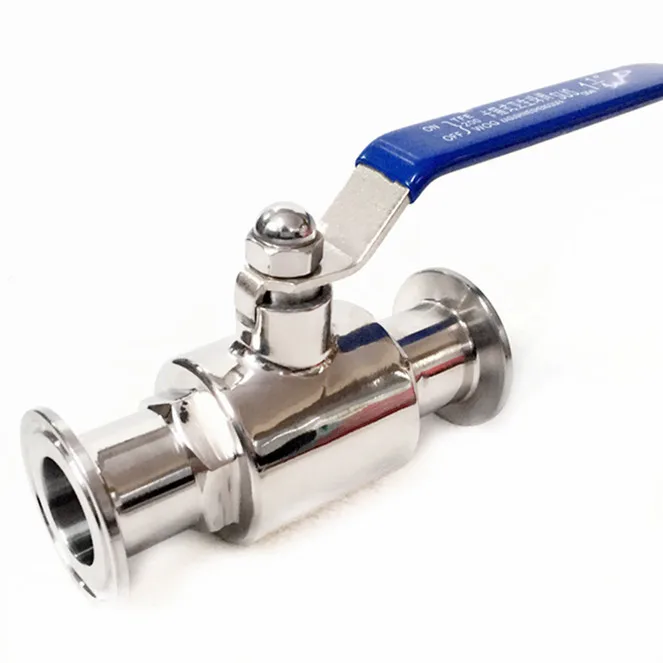 2&quot OD 51mm Stainless Steel 304 Sanitary Full Port Ball Valve Clamp Type Weld Ferrule with Handle | Обустройство дома