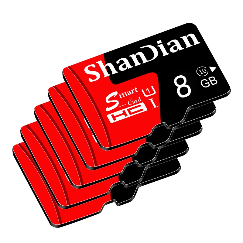Высококачественная SD карта SHANDIAN 4 гб 8 16 32 64 памяти TF бесплатный адаптер розничная