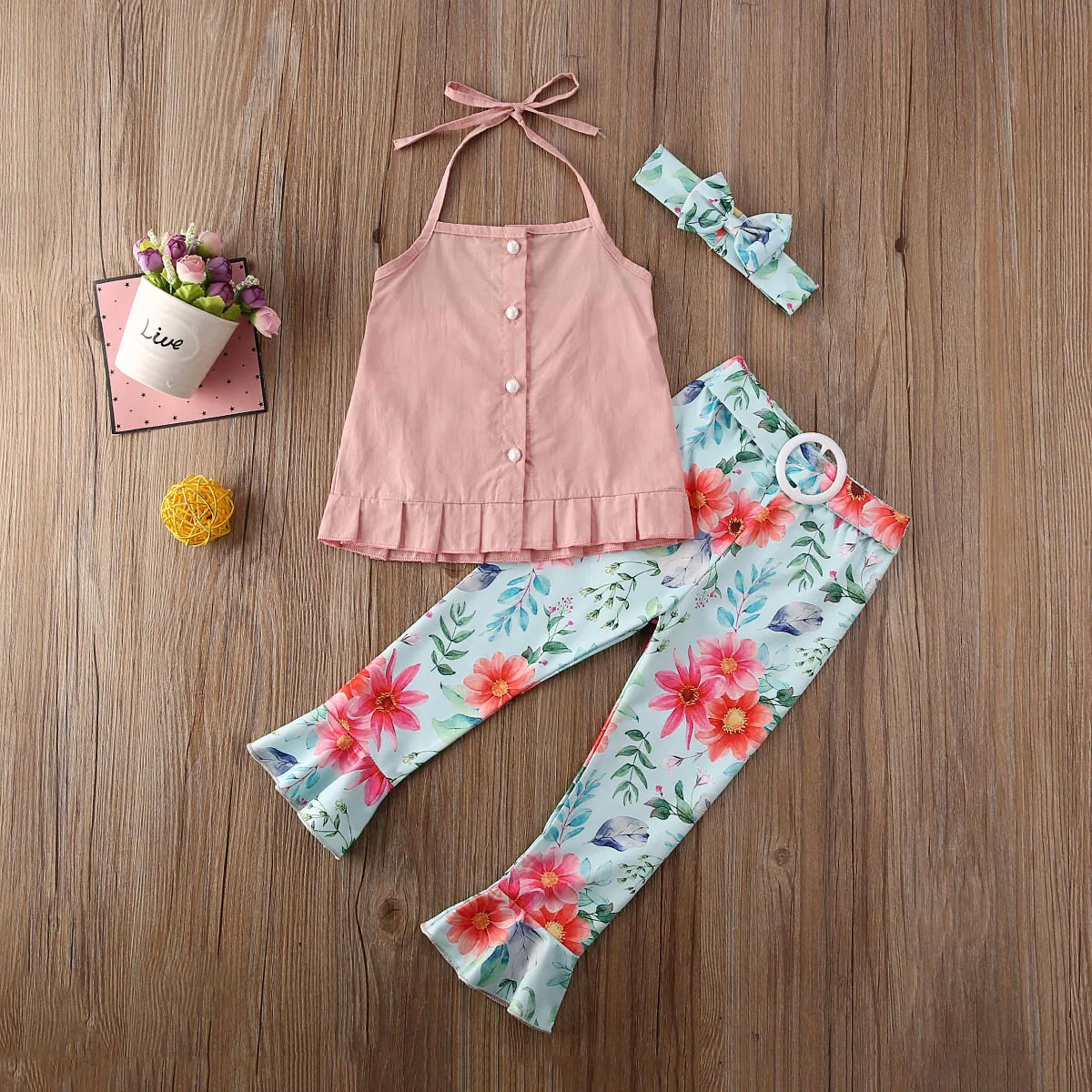 Жилет и брюки для девочек с бисером жемчугом | Мать ребенок