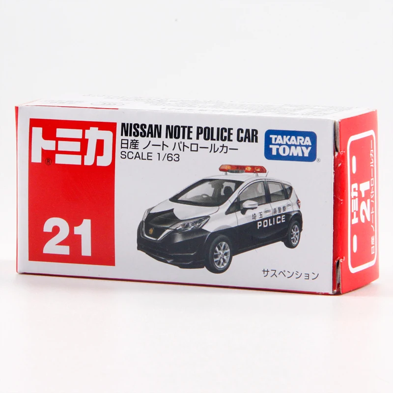 

Car Track Sets Takara Tomica No.21 798682 Nissang Note Police Car Scale 1/63 Mini Kids Toys