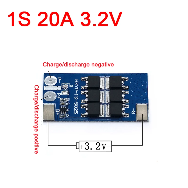 1S 24a 3 2 В Lifepo4 литий-железо-фосфат BMS PCM батарея Защитная плата батареи 1 ячейка в
