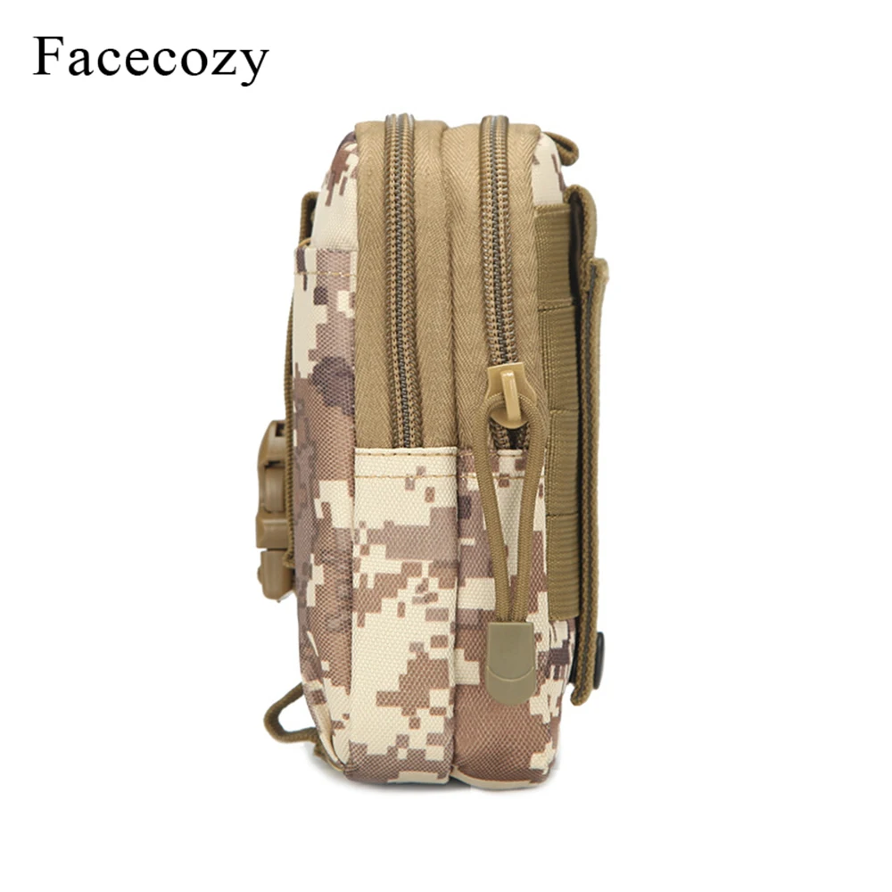 Спортивная тактическая сумка Facecozy поясная в стиле милитари для походов