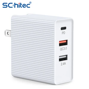 schitec type c pd fast charging 30w us usb charger quick charge 3 0 for iphone 12 usb charger with qc 3 0 mobile phone charger free global shipping