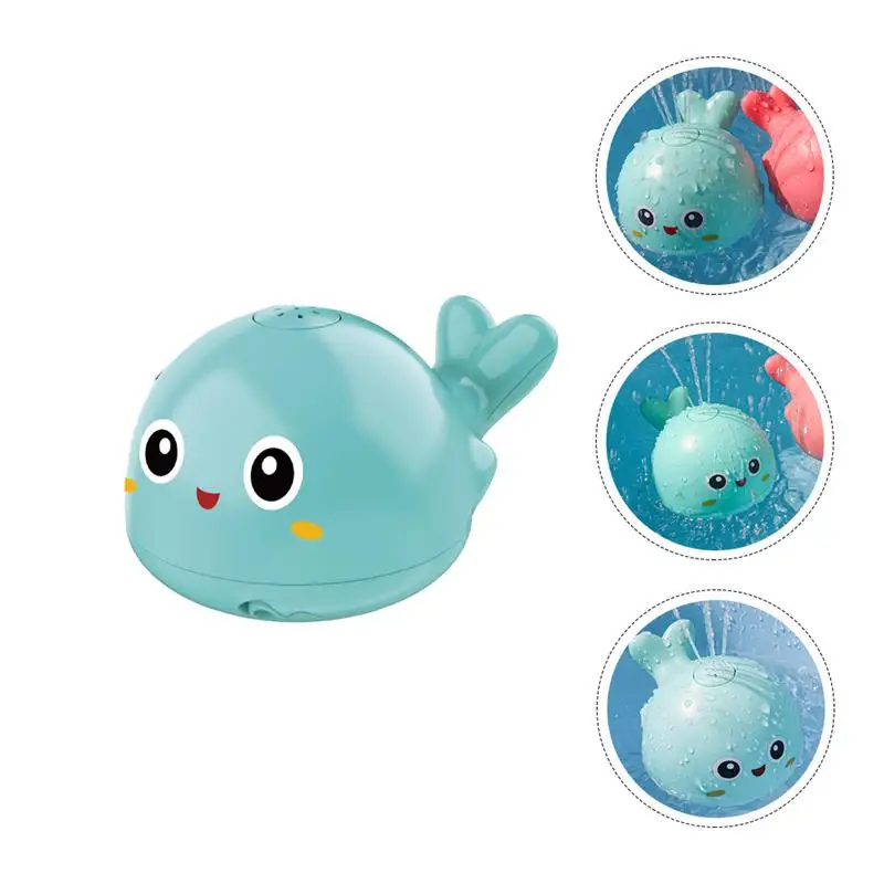 

1Pc Whale Shape Bathtub Toy Wind-up Baby Bath Toy with Lights and Music
