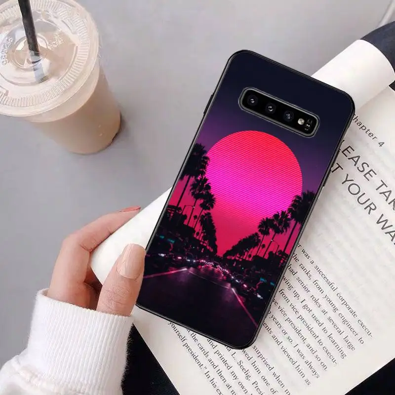 Beautiful purple scenery Phone Case luxury brand case for samsung galaxy S8 S9 S10e S20 PLUS J6 J600 cases cover