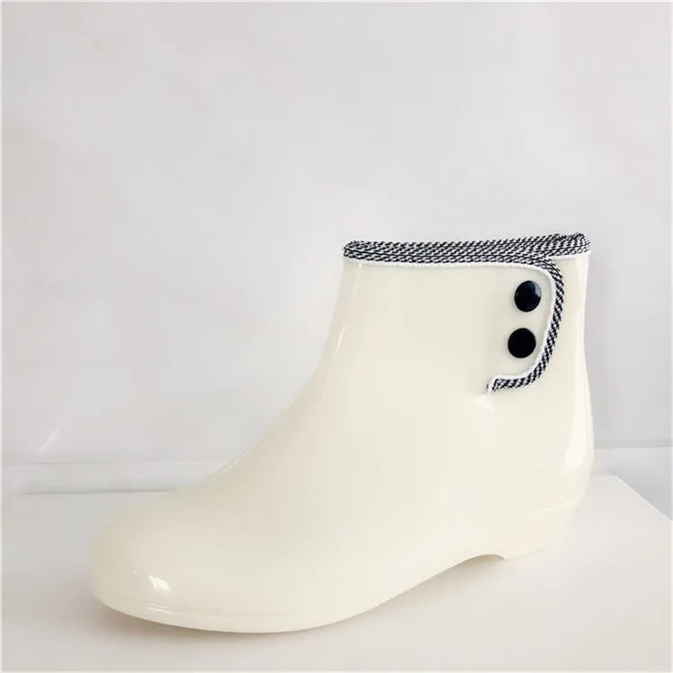 В сезон дождей Модные короткие резиновые Сапоги водонепроницаемые женские