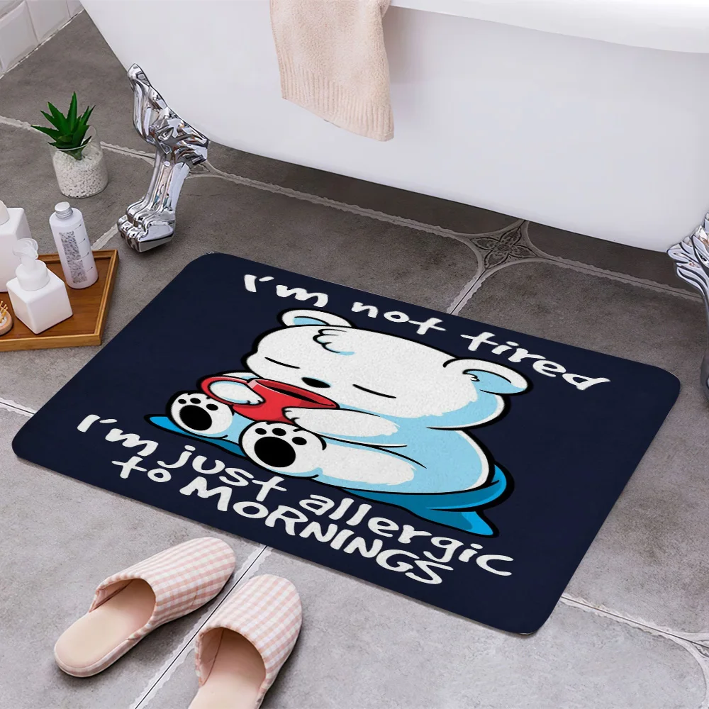 Коврики для входной двери с 3D принтом медведя|Коврик| |