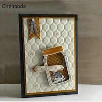 chzimade 3d honeycomb embossing folders scrapbooking plastic for card making supplies album wedding paper crafts home decoration