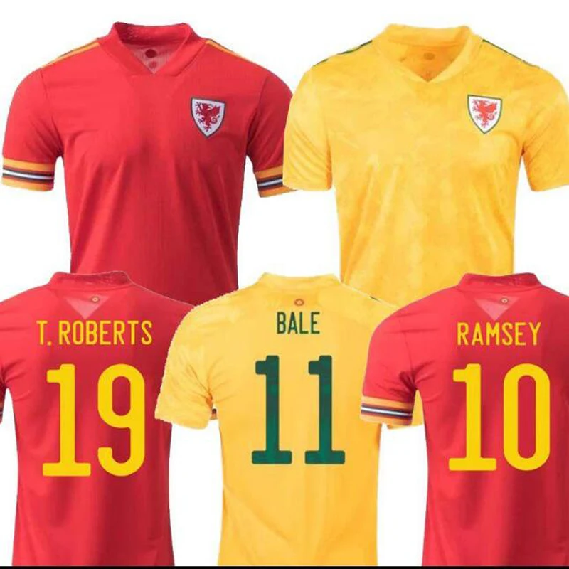 

2020 2021 wales shirt National Team Cymru HOME away BALE JAMES Men maillot de shirts Camiseta de