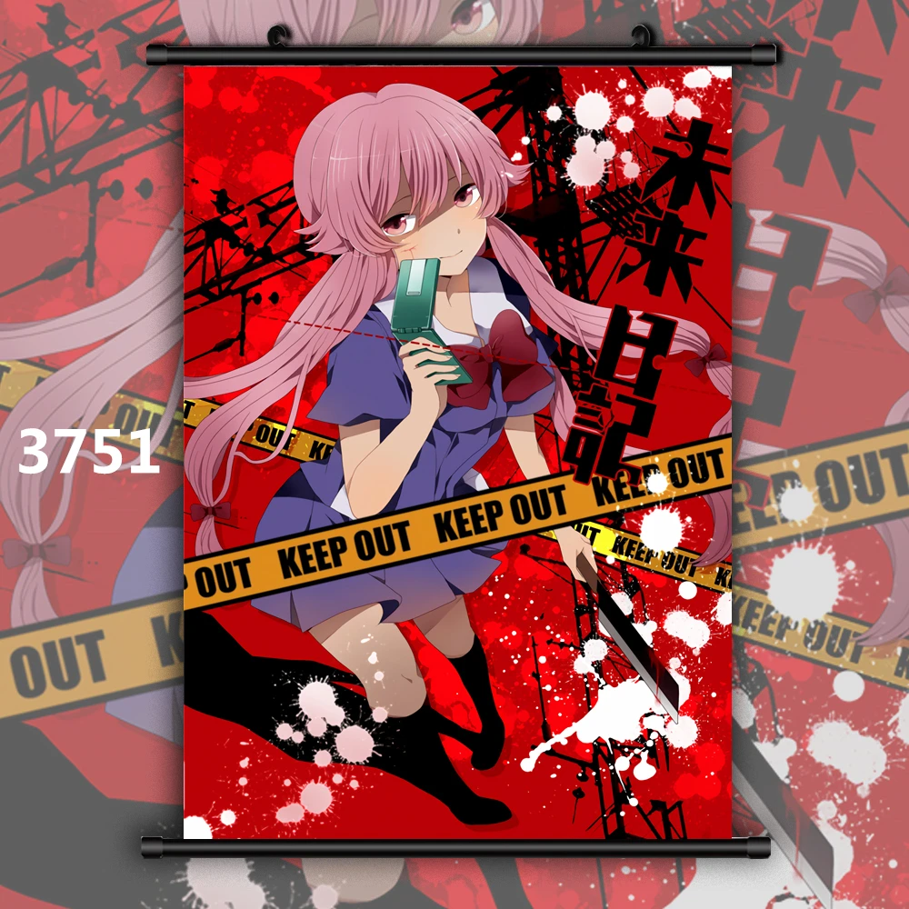 3751 Mirai Nikki дневник будущего Аниме Манга плакат в рулоне - Цвет: 3751
