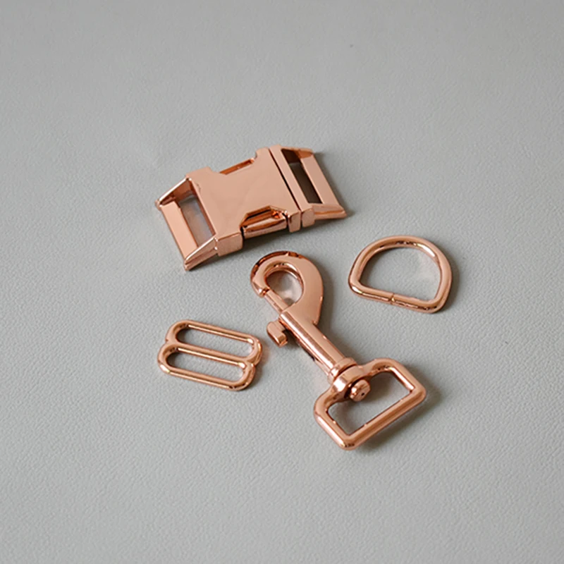 Металлическая пряжка для собак комплект из 8 кнопок и D образных колец застежка на