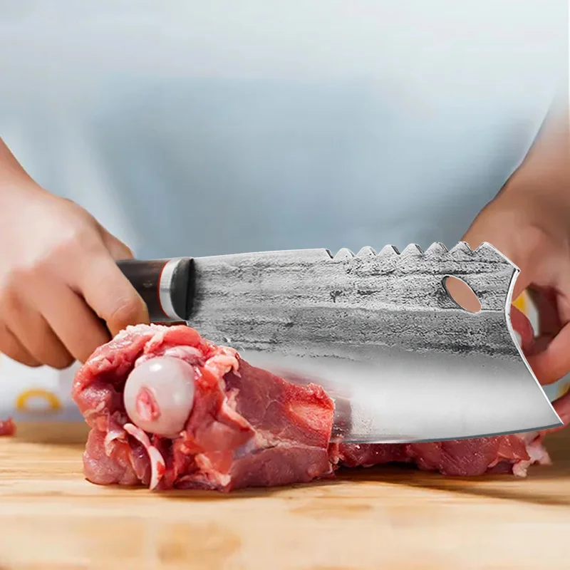 Кухонный нож из нержавеющей стали для нарезки мяса овощей китайский поварской