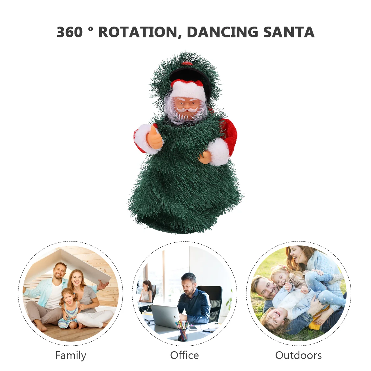

1 Pc Electric Santa Claus Dancing Singing Christmas for Kids Battery