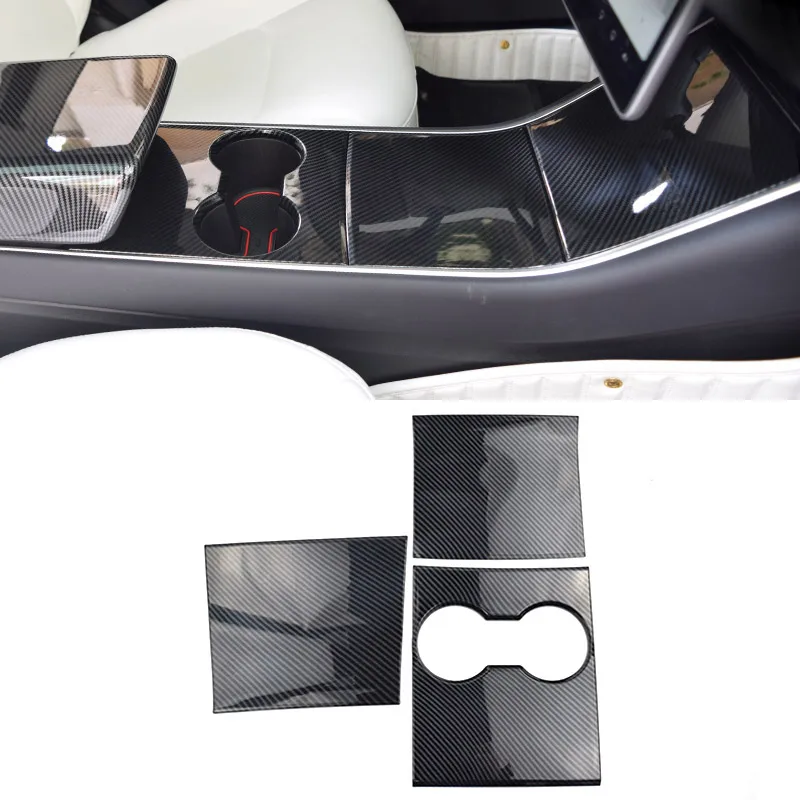Hivotd для Tesla модель 3 2018 2019 аксессуары центральной консоли чашка воды панель крышка