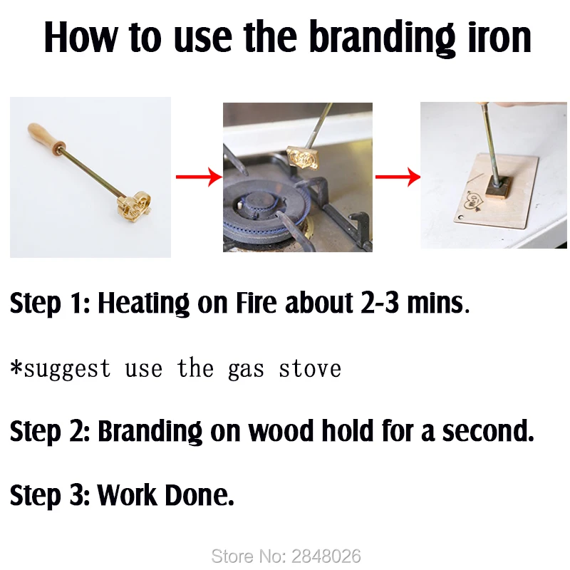 Изготовленный на заказ логотип ручной работы/дерево брендинг железо/стейк