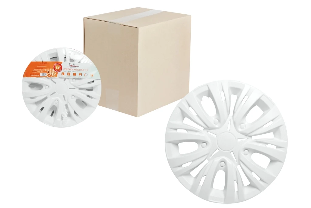 Колпаки колесные 14&quot &quotЛион&quot белый карбон компл. 2 шт. AIRLINE AWCC-14-03 AWCC1403 |