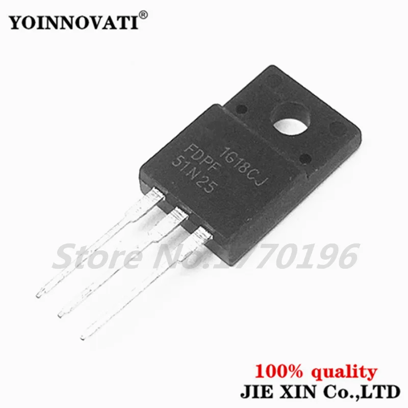 5 шт./лот FDPF51N25 FDPF 51N25 TO-220F IC | Электронные компоненты и принадлежности