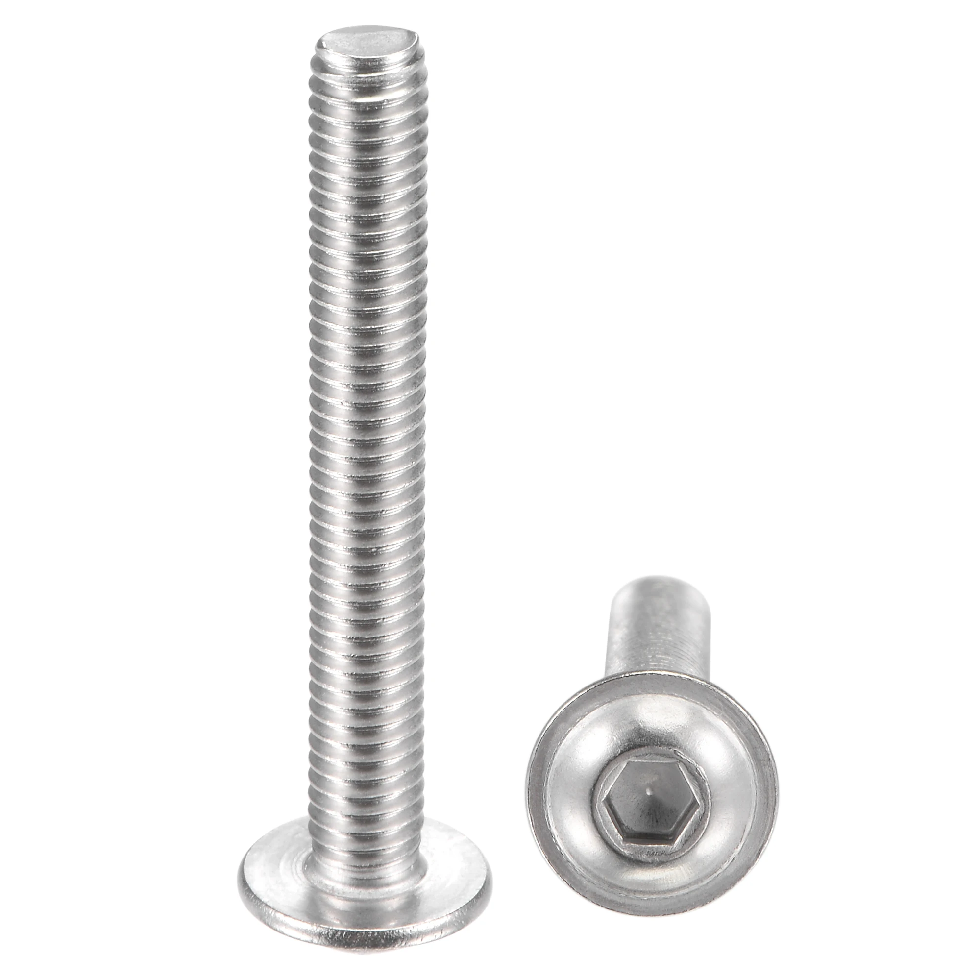 

Uxcell M6x45mm 304 Stainless Steel Flanged Button Head Socket Cap Screws 20pcs