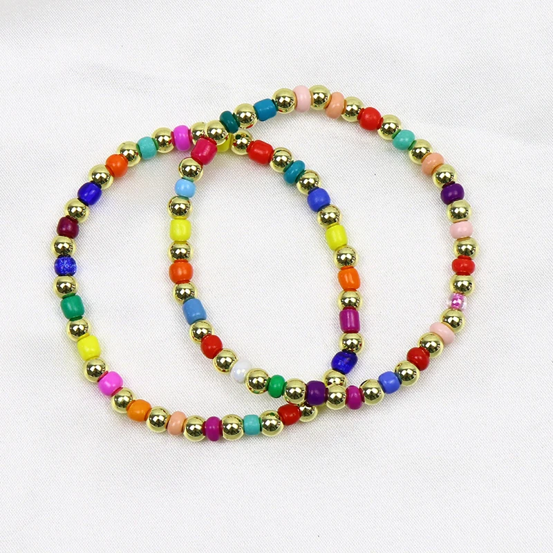 

Женский цветной браслет ручной работы, 20 штук, 9912