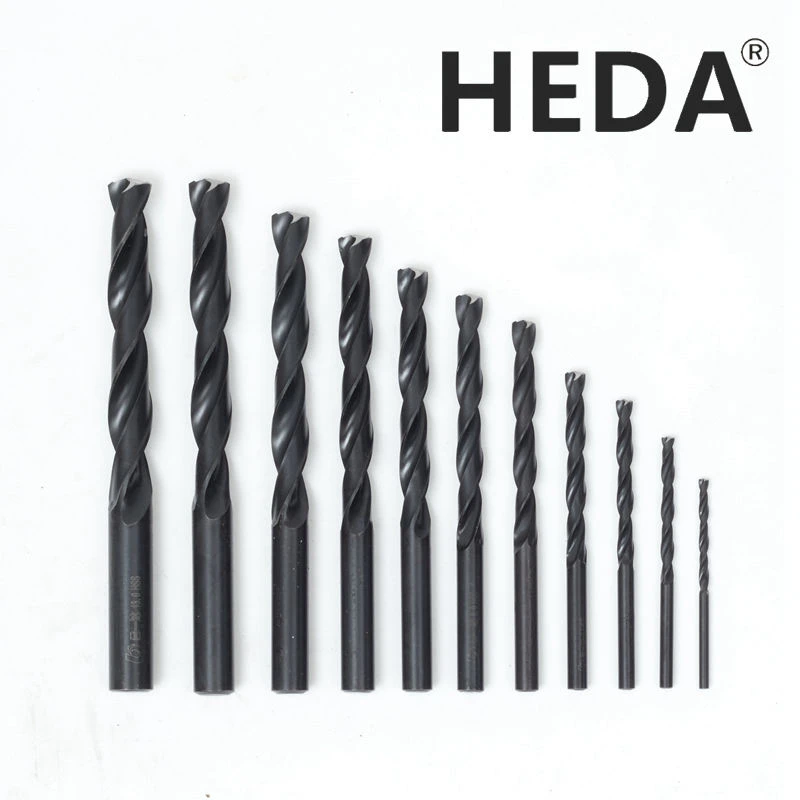 

HEDA 3-13.5mm high speed steel nitride straight shank twist drill bit set metal processing tools stainless steel aluminum alloy