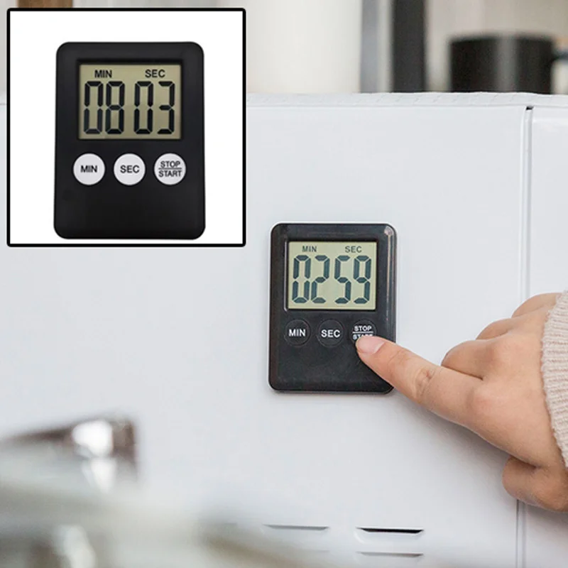 Цифровой кухонный таймер для приготовления пищи с ЖК цифровым экраном выпечки