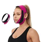 Маска для лица розово-красная для лифтинга лица с маленькой V-образной бандажной маской для лифтинга лица и подтяжки лица
