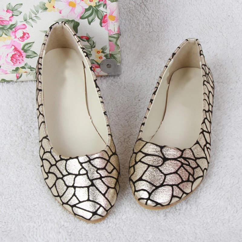 Балетки WSH3605 женские с трещинами модные повседневные лоферы без застежки плоская