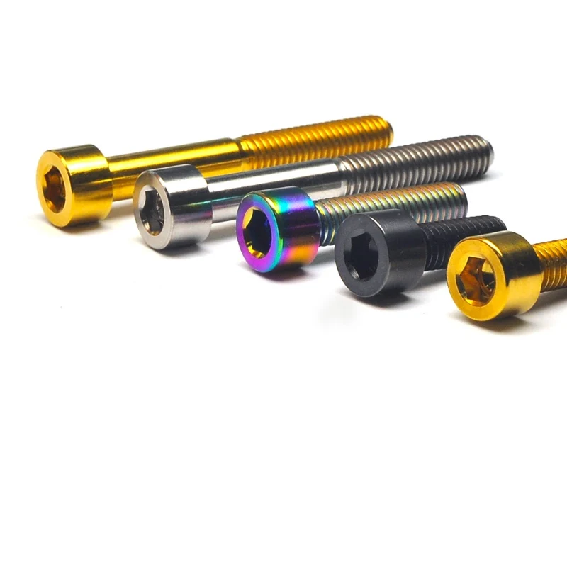 Титановые болты Tiremet M5x 10 15 16 18 20 25 30 35 40 45 50 55 60 мм шестигранный винт с шестигранной