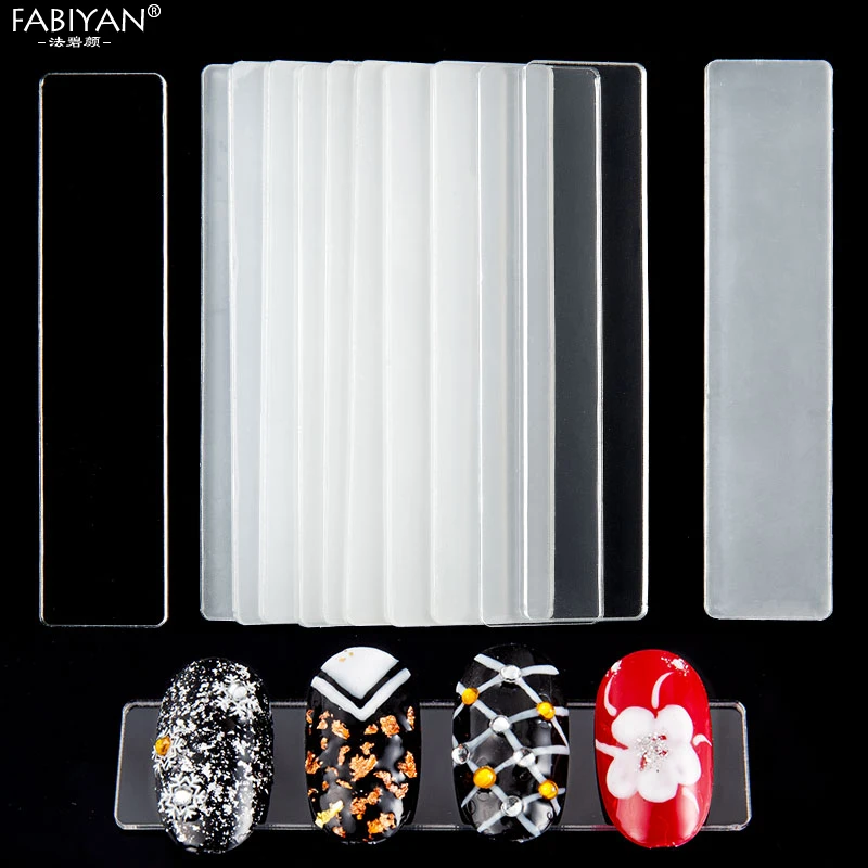 10 шт./лот демонстрационный держатель для ногтей прозрачная панель Акриловая