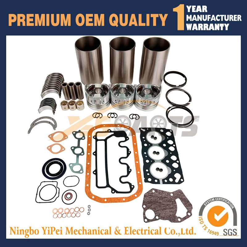 Комплект для ремонта двигателя дизельного экскаватора Isuzu 3LA1 PA01|Комплекты