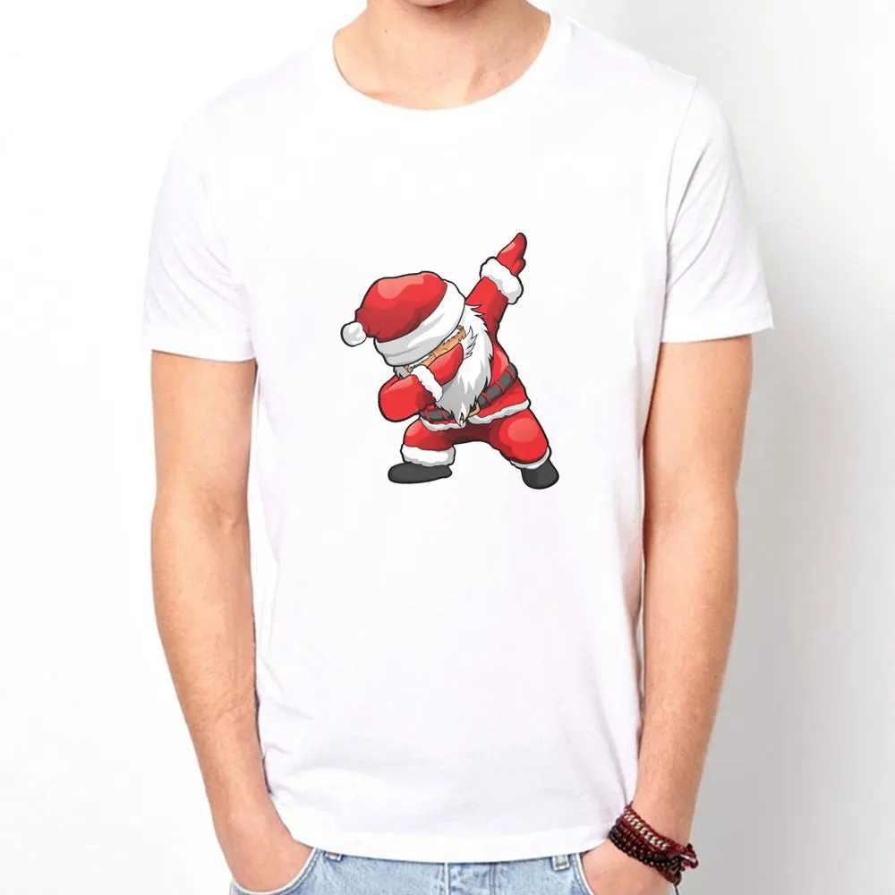 Boyfriend Gift 2019 Mens t shirt Santa Claus Short Sleeve Cotton Men T-Shirt Christmas Man Tshirt nightmare before christmas | Мужская
