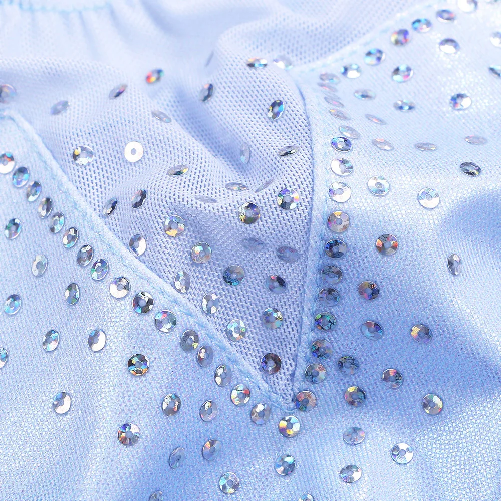 BAOHULU Toddler Girls Leotards for Gymnastics Ballet Sleeveless Mesh Sequins Dance Leotard Tank Kids Athlete Sports Bodysuit | Спорт и