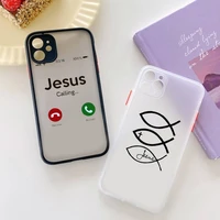 maiyaca faith christian religious jesus phone case for iphone 7 8 plus x xr xs 11 12 pro max translucent matte shockproof cover