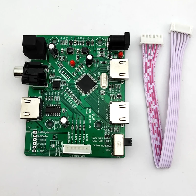 Разделение двойного режима HDMI/MHL для извлечения аудио I2S/DSD/ fiber/коаксиальный (HDMI на