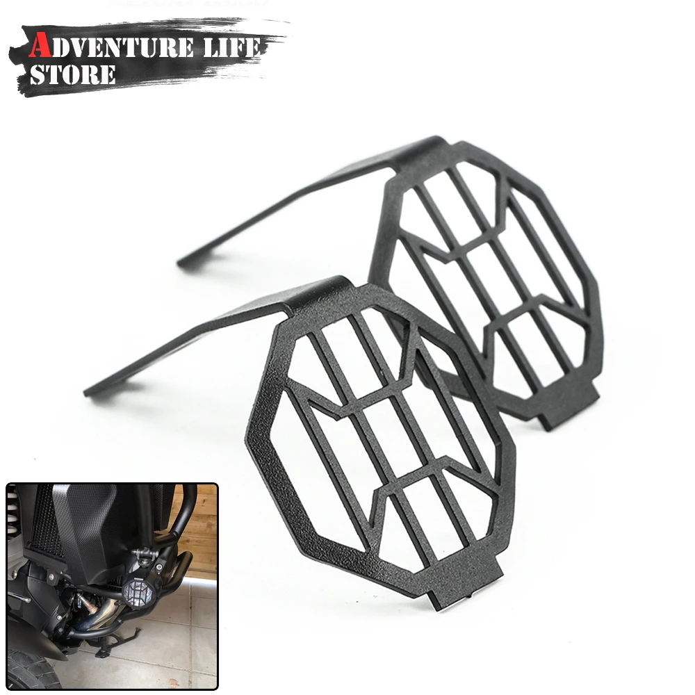 

LED Fog Lamp Cover For Motorcycle Fog Light Holder Guard Grill Grille Protector For BMW R1250GS Adventure R1200GS F850GS F750GS