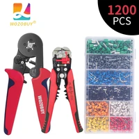multifunctional wire strippeelectrical electrician crimping tool kit hsc8 6 46 6 pliers for tube terminal 1900pcs box