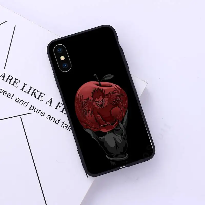 

Anime Manga Death Note Phone Case for iPhone 11 12 pro XS MAX 8 7 6 6S Plus X 5S SE 2020 XR