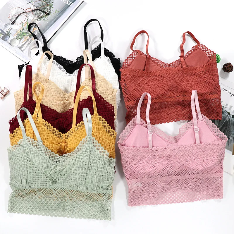 Новый кружевной сексуальный бюстгальтер женский без косточек с запахом на груди