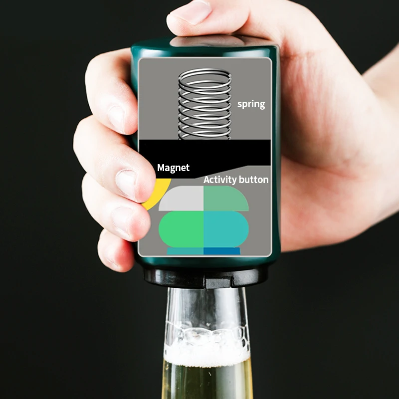 Магнитная открывалка для пивных бутылок автоматическая пива из нержавеющей