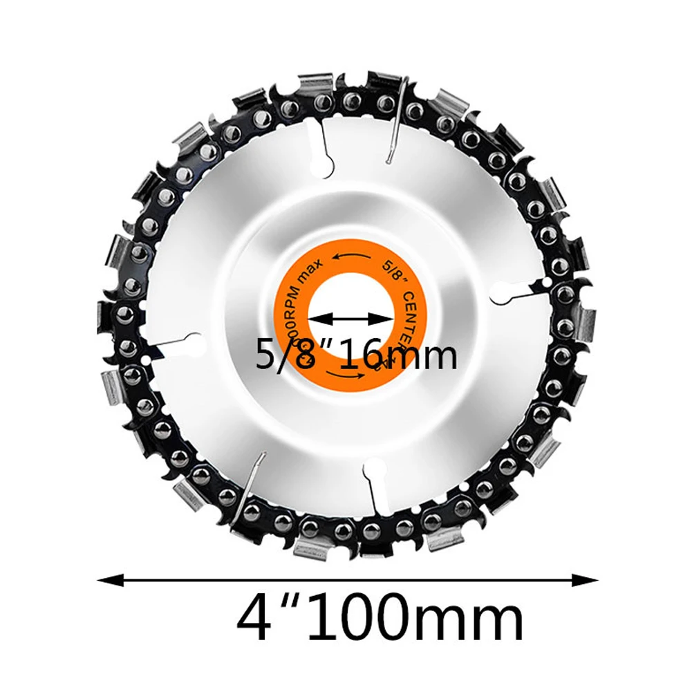 100mm/115mm/125mm Grinding Machine Woodworking Disc Grooving Chains Wood Carving Cutting for Angle Grinder | Инструменты